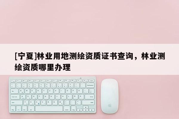 [寧夏]林業用地測繪資質證書查詢，林業測繪資質哪里辦理