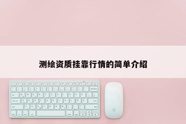 測繪資質(zhì)掛靠行情的簡單介紹