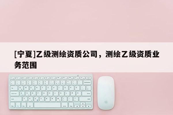 [寧夏]乙級測繪資質公司，測繪乙級資質業務范圍