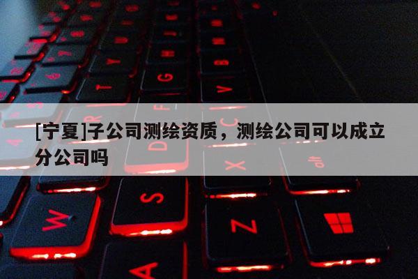 [寧夏]子公司測繪資質，測繪公司可以成立分公司嗎